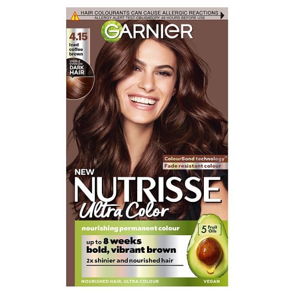 Garnier Nutrisse 4.15 Iced Coffee Brown Permanent Hair Dye