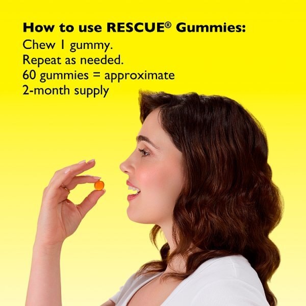 Bach" Rescue - 60 GummiesVegan, Orange Flavoured