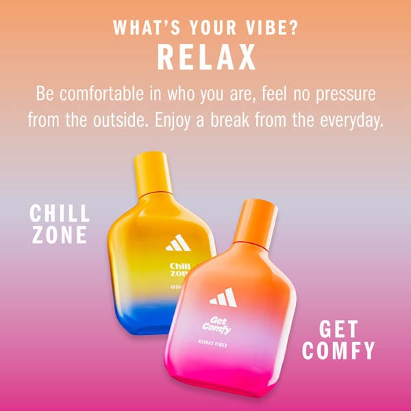 adidas Vibes Get Comfy Eau de Parfum, For All, 100ml