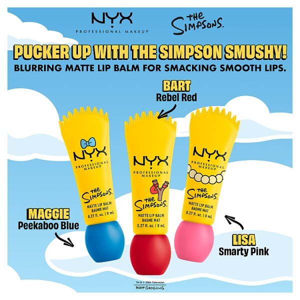 NYX Professional Makeup X The Simpsons Smushy Lip Balm Rebel Red