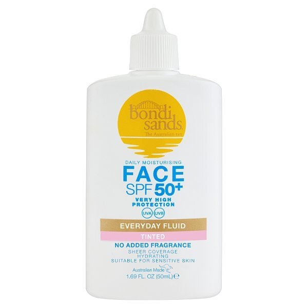 Bondi Sands Spf 50+ Fragrance Free Tinted Face Fluid 50Ml