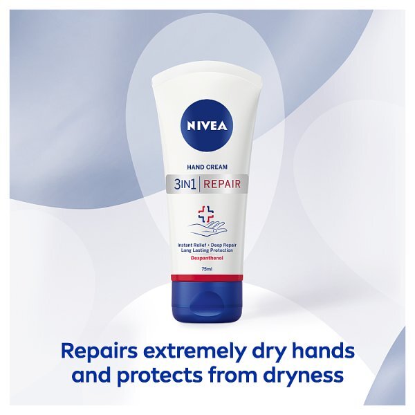 NIVEA 3In1 Repair Hand Cream For Instant Relief 75ml