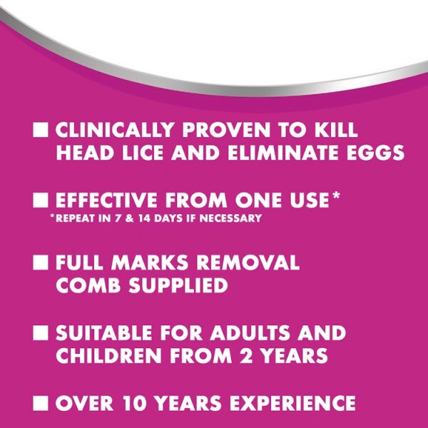 Full Marks Head Lice Removal Treatment with Nit Comb 200ml