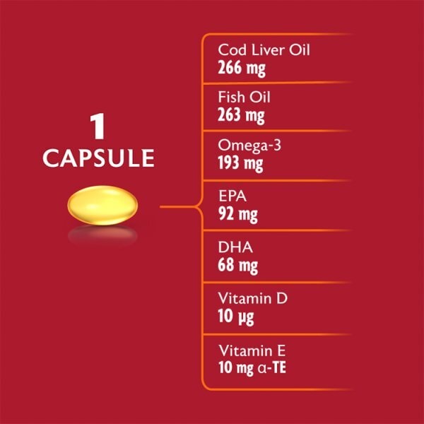 Seven Seas Cod Liver Oil High Strength Capsules