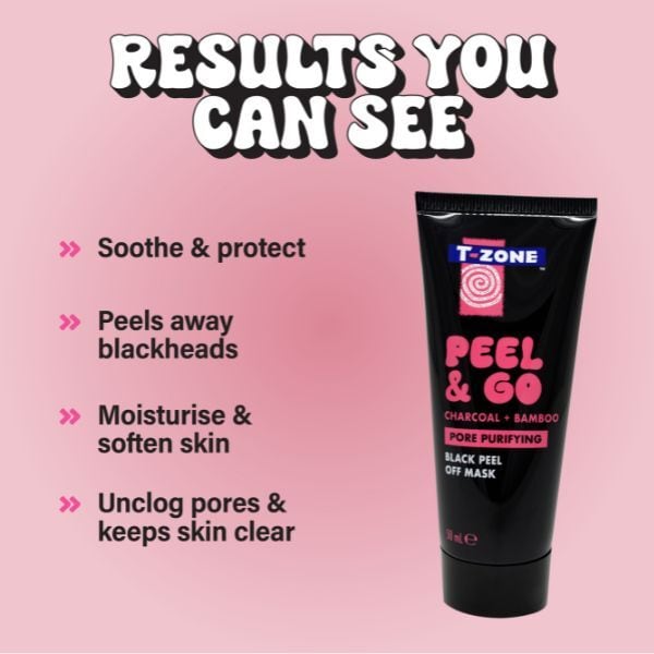 T-Zone Charcoal & Bamboo Black Peel Off Mask 50ml