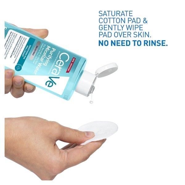 CeraVe Purifying Micellar Water Removes Makeup & Unclogs Pores 400ml