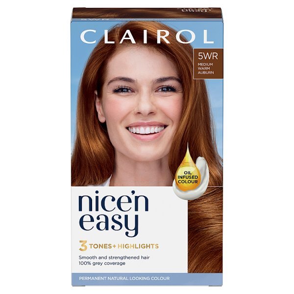 Clairol Nice'n Easy Hair Dye 5WR Medium Warm Auburn