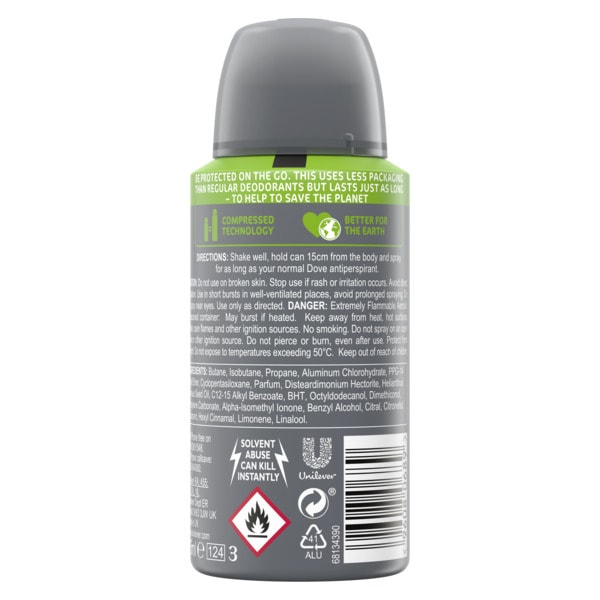 Dove Men+Care Clean Comfort Compressed Deodorant 75ml