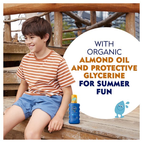 NIVEA SUN Kids Suncream Spray SPF 50+, Coloured, 200ml