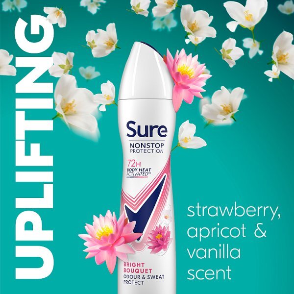 Sure Nonstop Protection Bright Bouquet Anti-Perspirant Aerosol 250 ml