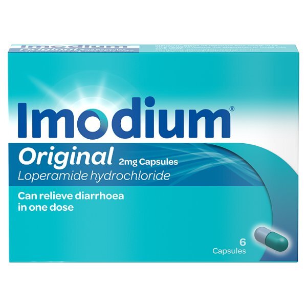 Imodium Original Diarrhoea Loperamide Tablets x6