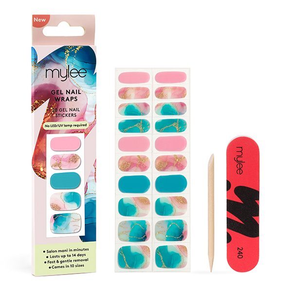 Mylee Gel Nail Wraps Cosmic Swirl