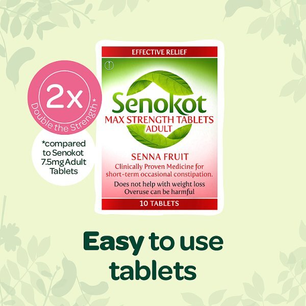 Senokot Max Strength Tablets x 10