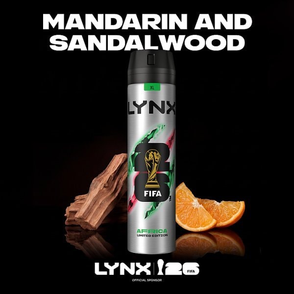 Lynx Africa Anti-Perspirant Deodorant Aerosol 250 ml Fifa World cup Limited Edition