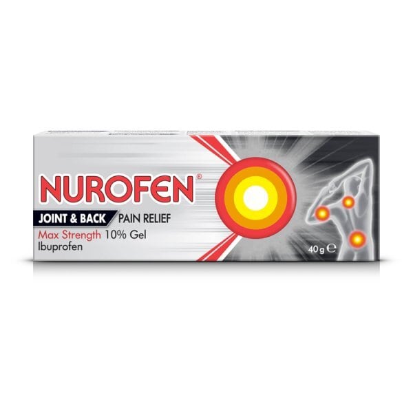 Nurofen Joint and Back Pain Relief Ibuprofen 10% Gel 40g