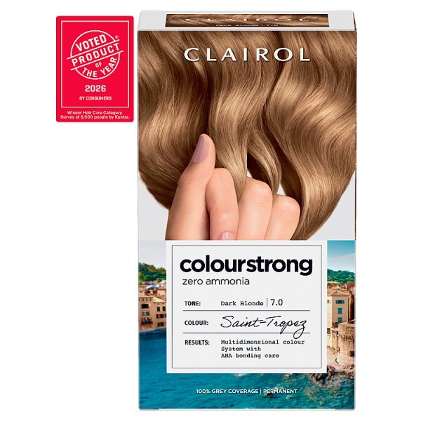 Clairol Colour Strong Permanent Hair Dye 7.0 Dark Blonde