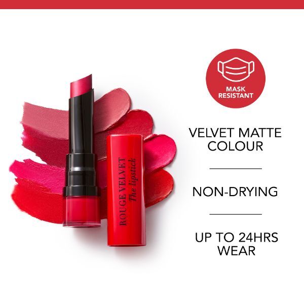 Bourjois Rouge Velvet The Lipstick 04 Hip Hip Pink