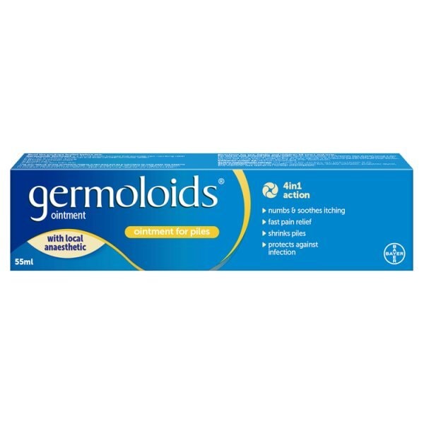 Germoloids Triple Action Haemorrhoids & Piles Ointment 55ML