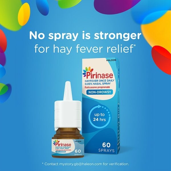 Pirinase Allergy Relief Nasal Spray for Adults x 60 Sprays