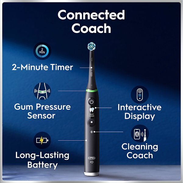 Oral-B iO6 Black Lava Electric Toothbrush + Travel Case