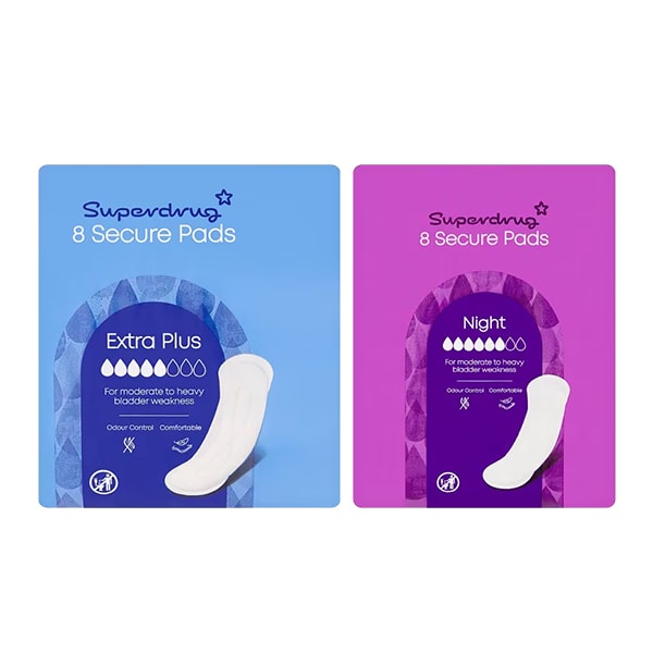 Superdrug Extra Plus Day & Night Incontinence Pad Bundle