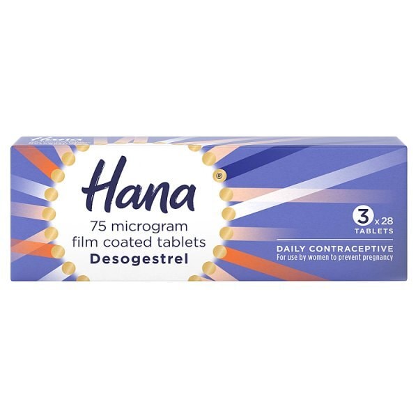 Hana Daily Contraceptive 75µg x 84 3 month