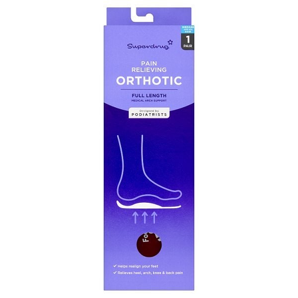 Superdrug Full Length Orthotic Insole Medium (Size 6 to 8)