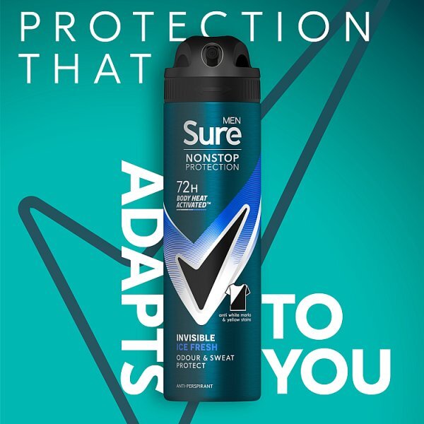 Sure Men Nonstop Invisible Ice Fresh Anti-Perspirant Aerosol 150 ml