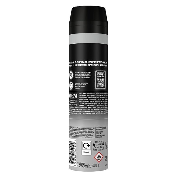 Lynx XXL Black 72hour Anti-Perspirant Deodorant Spray 250 ml