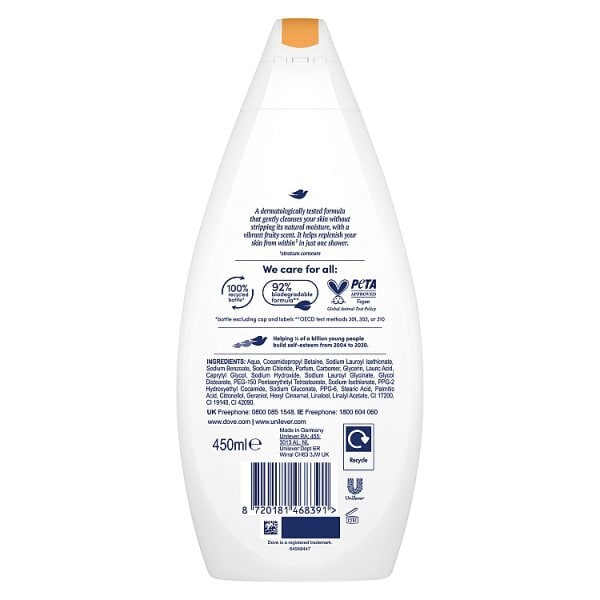 Dove Fruity Nourish Body Wash Shower Gel 450Ml