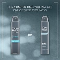 Dove Men+Care Antiperspirant Aerosol Deodorant Classic 200ml