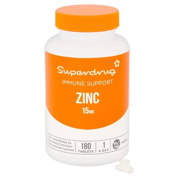Superdrug Zinc 15mg 180s