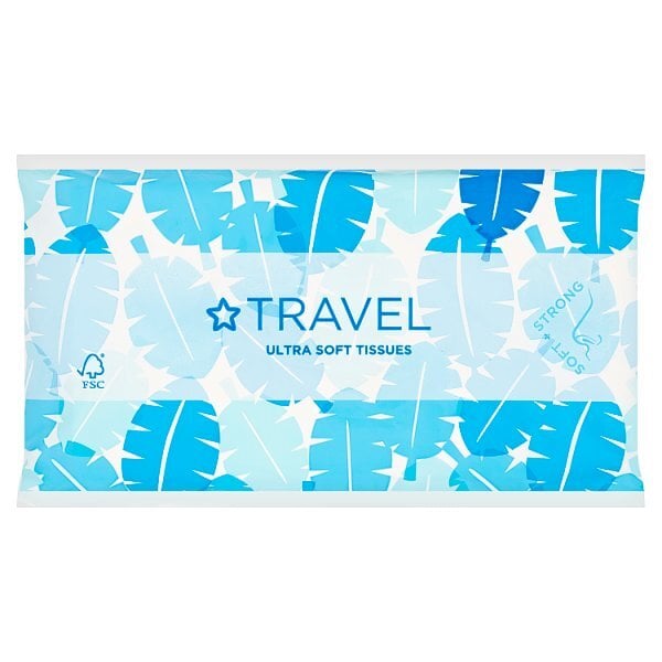 Superdrug Travel Tissues 3 Ply 50 Sheets