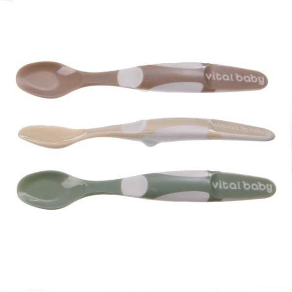 Vital Baby Nourish Start Weaning Spoons 3Pk