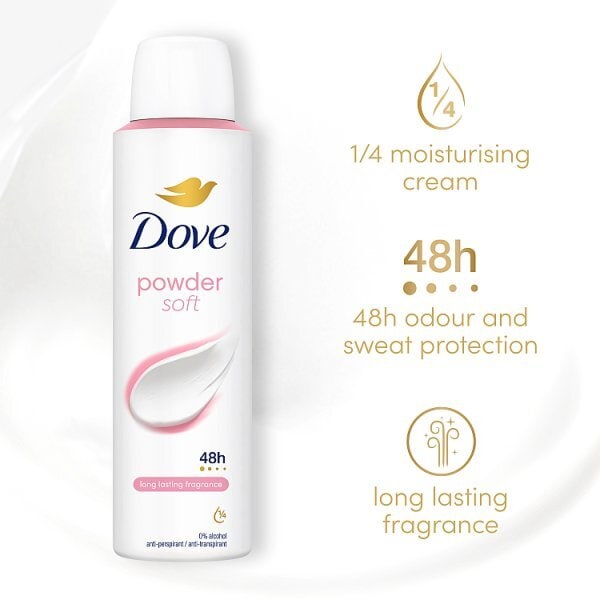 Dove Women Antiperspirant Deodorant Powder Aerosol 150ml
