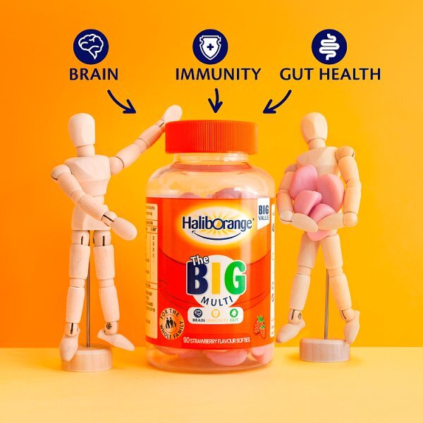 Haliborange Brain Immunity Gut Strawberry - 90 Softies