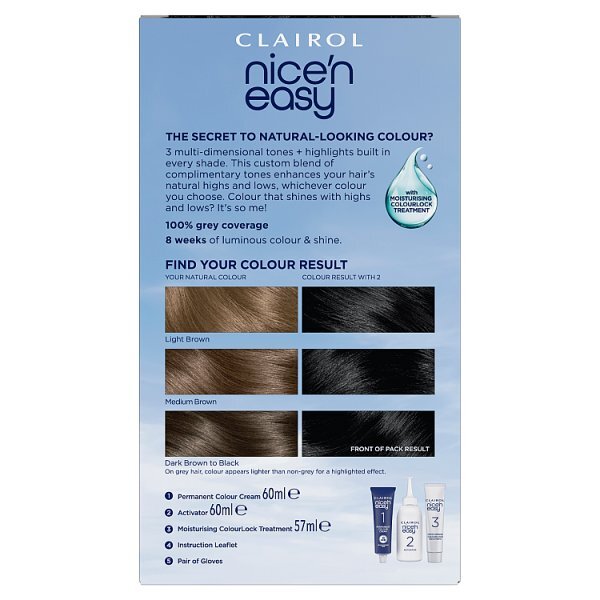Clairol Nice'n Easy Hair Dye 2 Black