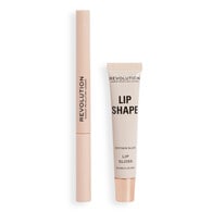 Revolution Lip Shape Kit Brown Nude