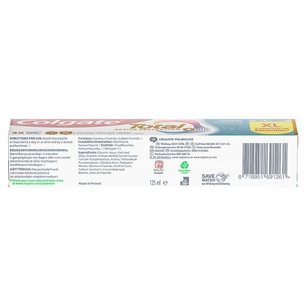 Colgate Total Enamel Strength Toothpaste 125ml