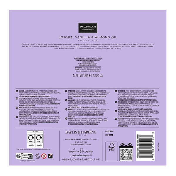 Baylis & Harding Jojoba, Vanilla & Almond Oil Bath Bombs