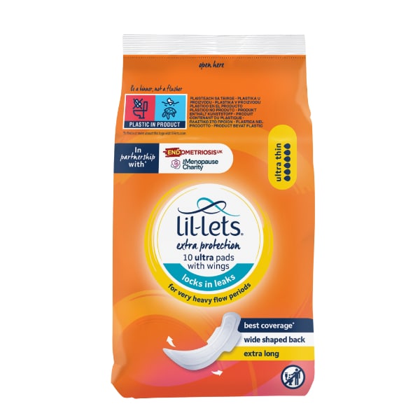 Lil-Lets Extra Protection Ultra Thin Pads With Wings 10s