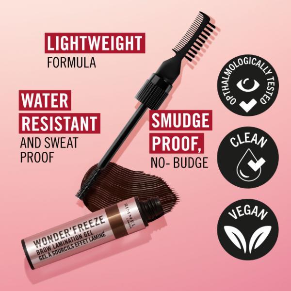 Rimmel WonderFreeze Brow Lamination Gel 002 Blond