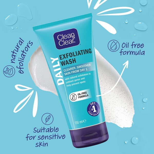 Clean & Clear Exfoliating Daily Wash 150ml