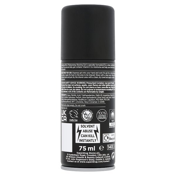 Superdrug Mens Shave Gel 75ml