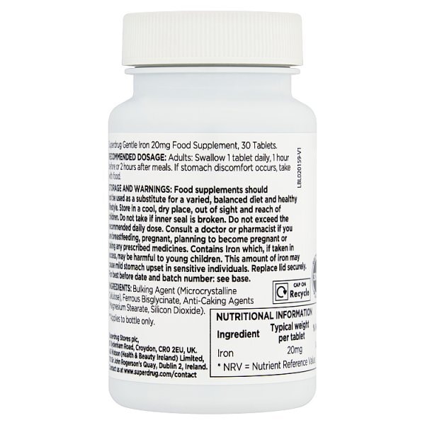 Superdrug Gentle Iron 30s