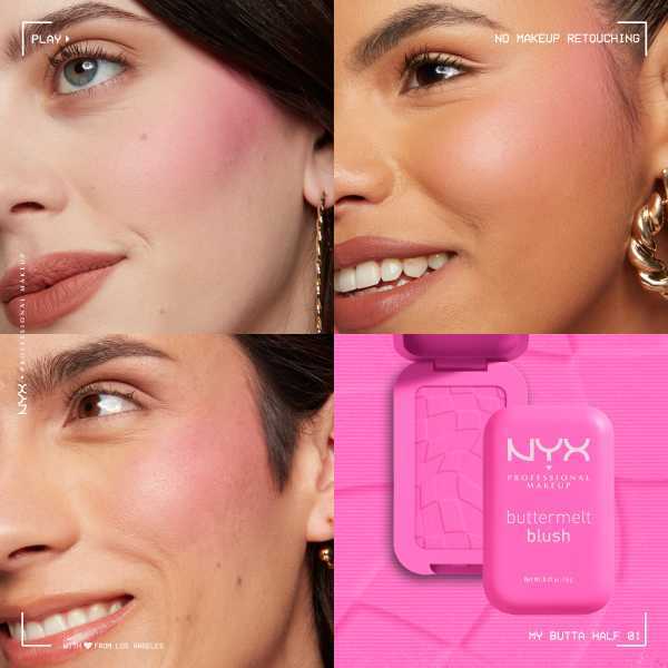 Nyx Professional Makeup Buttermelt Blush 01 My Butta Half