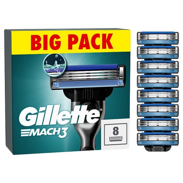 Gillette Mach3 Men’s Razor Blade Refills, 8 Count