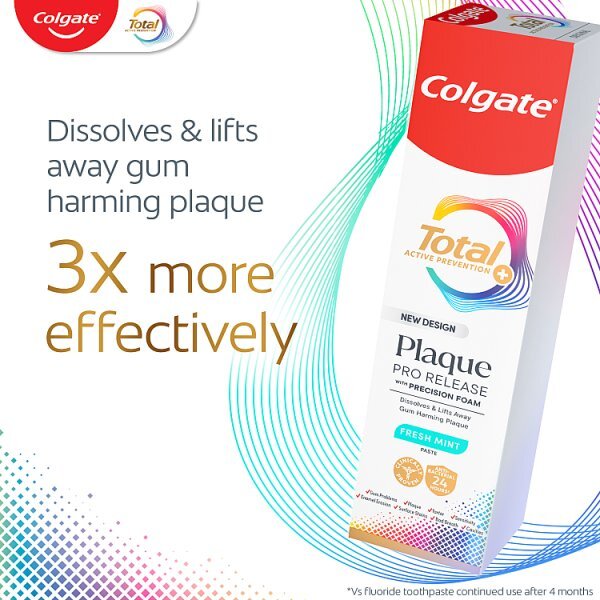 Colgate Total Plaque Pro-Release Fresh Mint Toothpaste 75ml