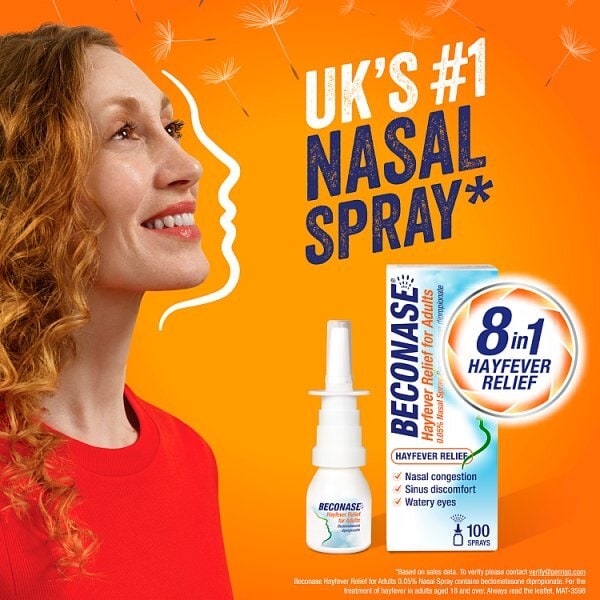 Beconase Allergy & Hayfever Relief Nasal Spray - 100 sprays