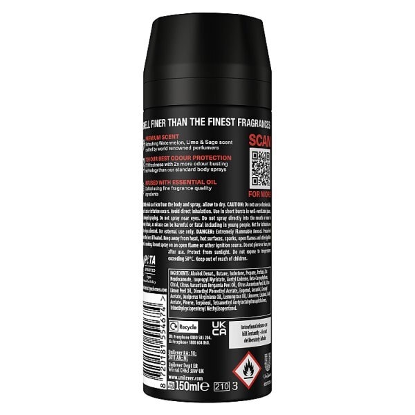 Lynx Fine Fragrance Collection Watermelon Premium Body Spray 150 ml